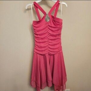 BCX Pink Ruched Kids Dress